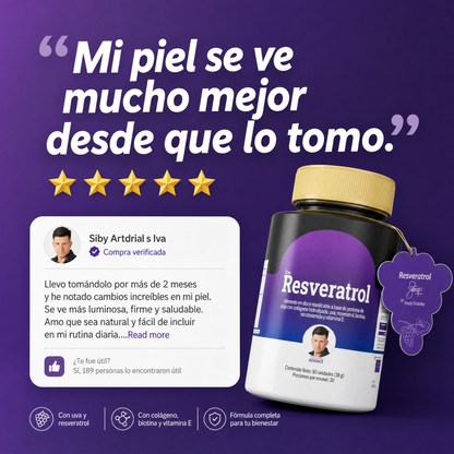 Resveratrol con Colágeno y Biotina | AMBRA Formula