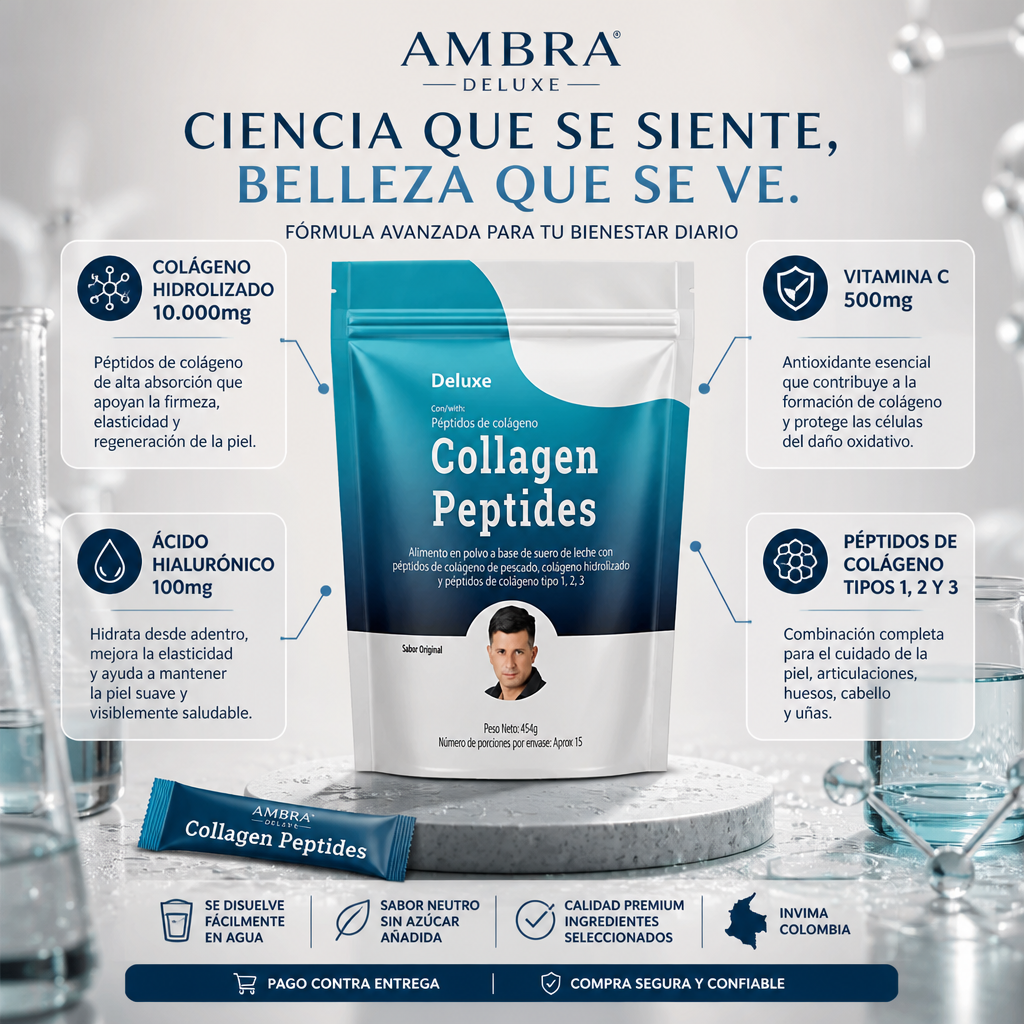 Colágeno Marino en Péptidos (Tipos 1, 2 y 3) | AMBRA Deluxe