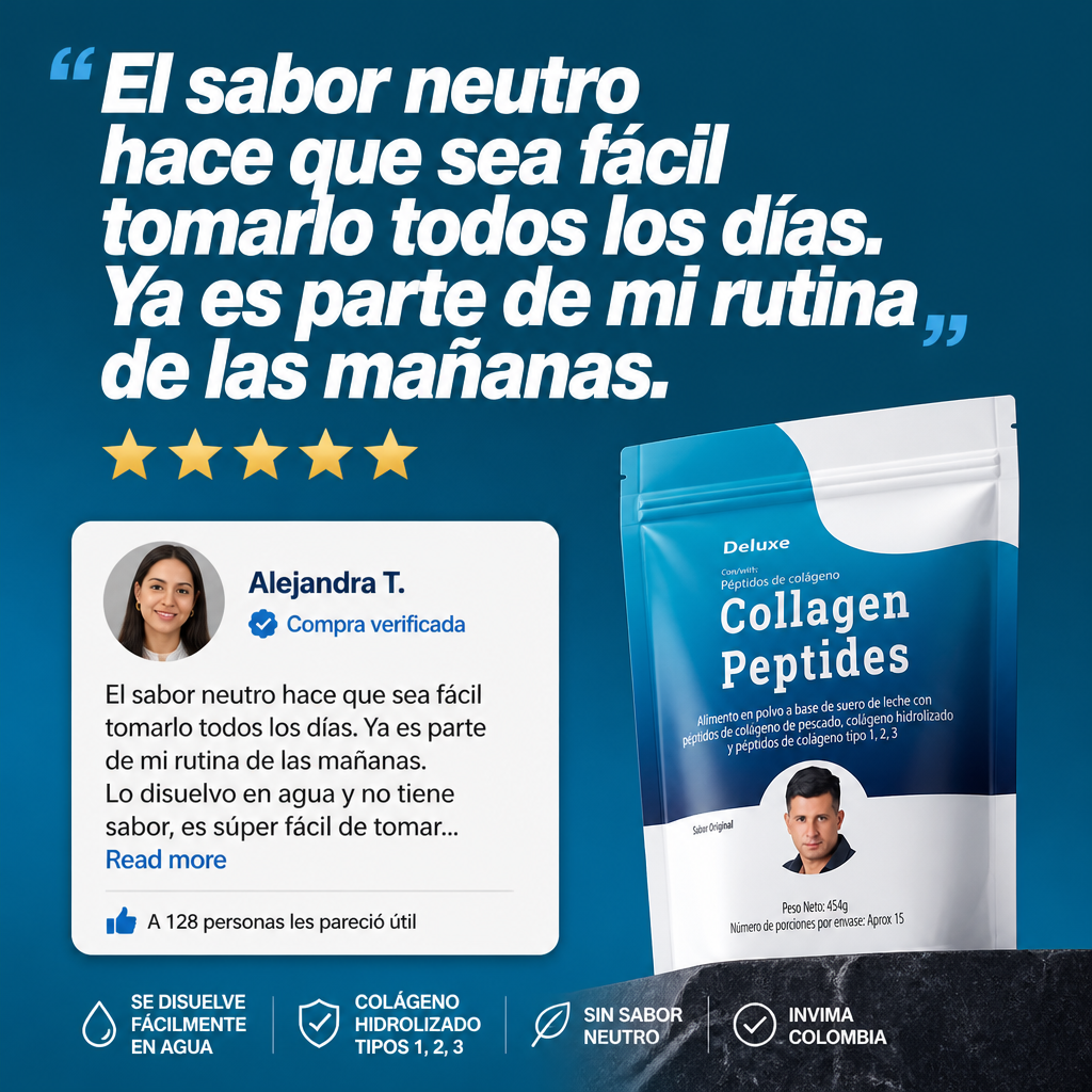 Colágeno Marino en Péptidos (Tipos 1, 2 y 3) | AMBRA Deluxe